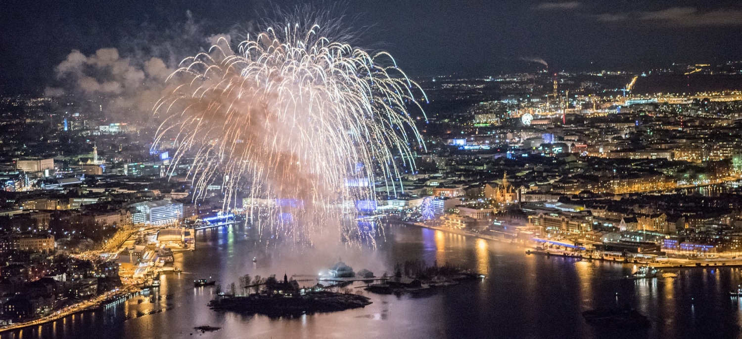 Finland 100 Fireworks in Helsinki 6th Dec 2017 © Prime Minister's Office